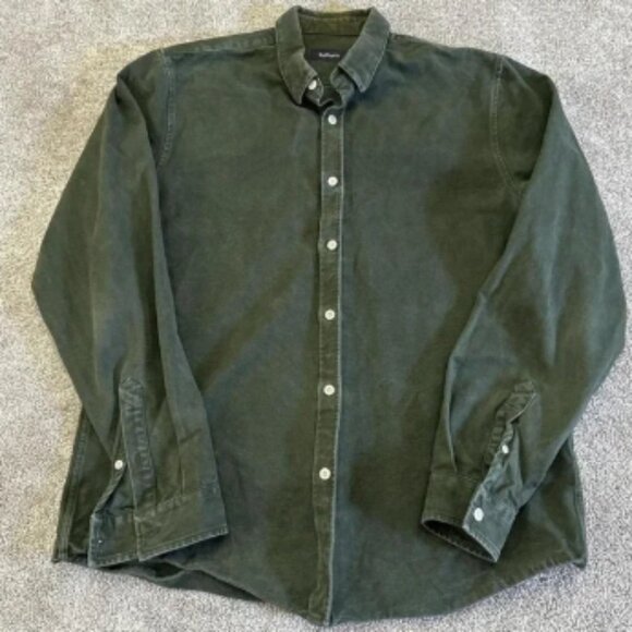 Balibaris Pine Green Mercer Button Down Shirt Large Casual - Picture 1 of 7